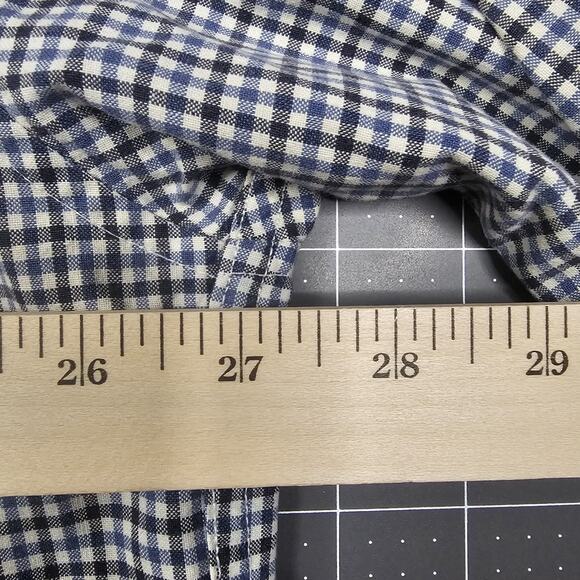 Vintage Abercrombie Fitch Shirt Large Check Plaid Relaxed Fit 90s Button-down - Picture 10 of 11
